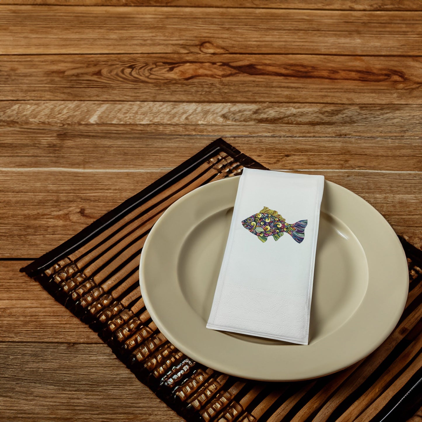 "Balık" Baskılı Peçeteler - AyDesign.com.tr