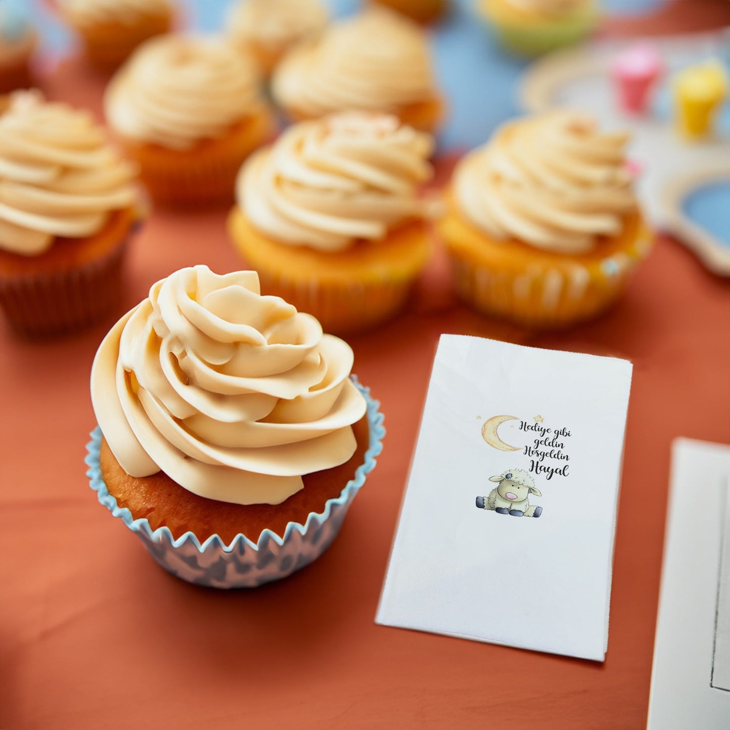 Kuzu Temalı Baskılı Peçeteler - AyDesign.com.tr