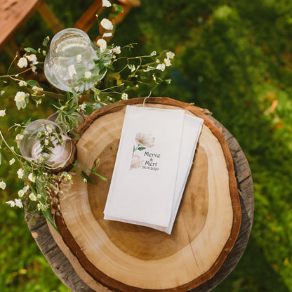 Papatya Detaylı Özel Gün Peçetesi