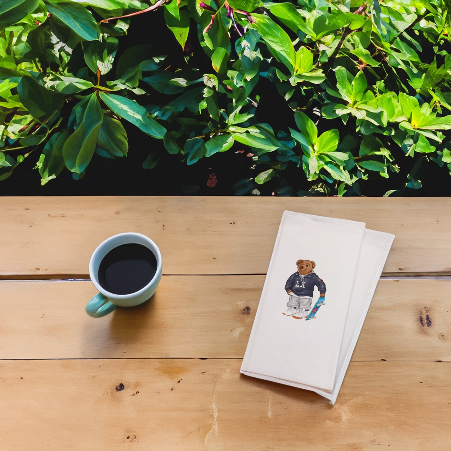 Kaykaycı Ayıcık Baskılı Kağıt Peçete 33x33 cm Çift Katlı, Solventsiz, Yumuşak Dokulu – Kidzia