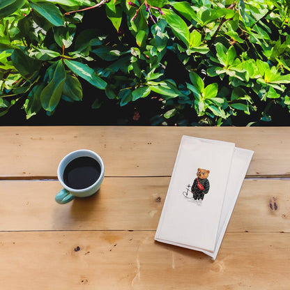 Nargileli Ayıcık Baskılı Kağıt Peçete 33x33 cm Solventsiz, Çift Katlı, İpeksi Dokulu – Kidzia