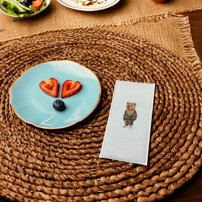 Pijamalı Ayıcık Baskılı Kağıt Peçete 33x33 cm Solventsiz, İpeksi Dokulu, Çift Katlı – Kidzia