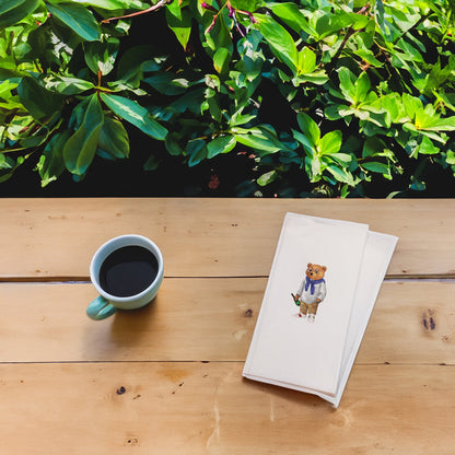 Şişeli Ayıcık Baskılı Kağıt Peçete 33x33 cm Solventsiz, İpeksi Dokulu, Çift Katlı – Kidzia