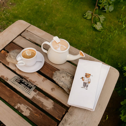 Golf Oynayan Ayıcık Baskılı Kağıt Peçete 33x33 cm Solventsiz, Çift Katlı, İpeksi Dokulu – Kidzia