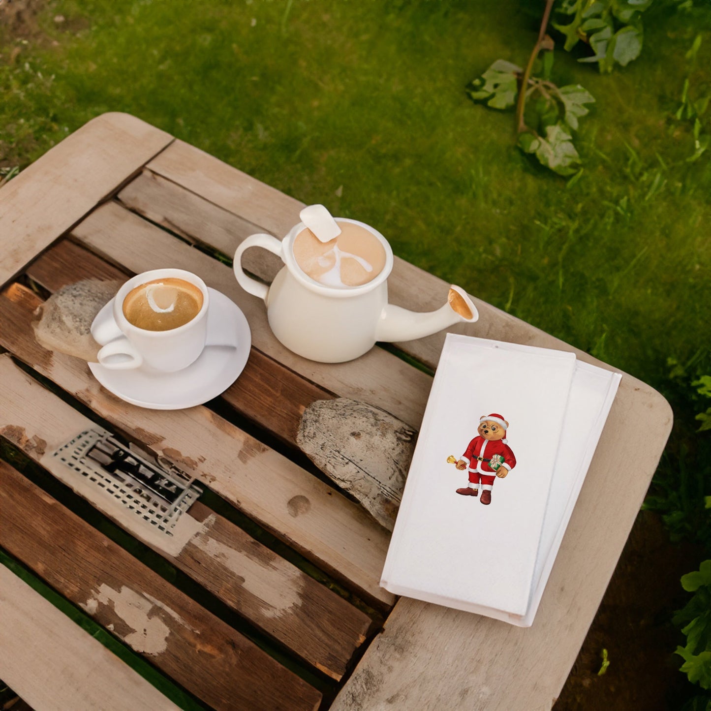 Yılbaşı Ayıcık Baskılı Kağıt Peçete 33x33 cm Solventsiz, Çift Katlı, İpeksi Dokulu – Kidzia