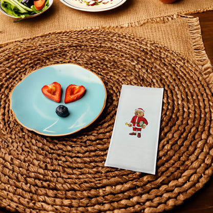 Yılbaşı Ayıcık Baskılı Kağıt Peçete 33x33 cm Solventsiz, Çift Katlı, İpeksi Dokulu – Kidzia