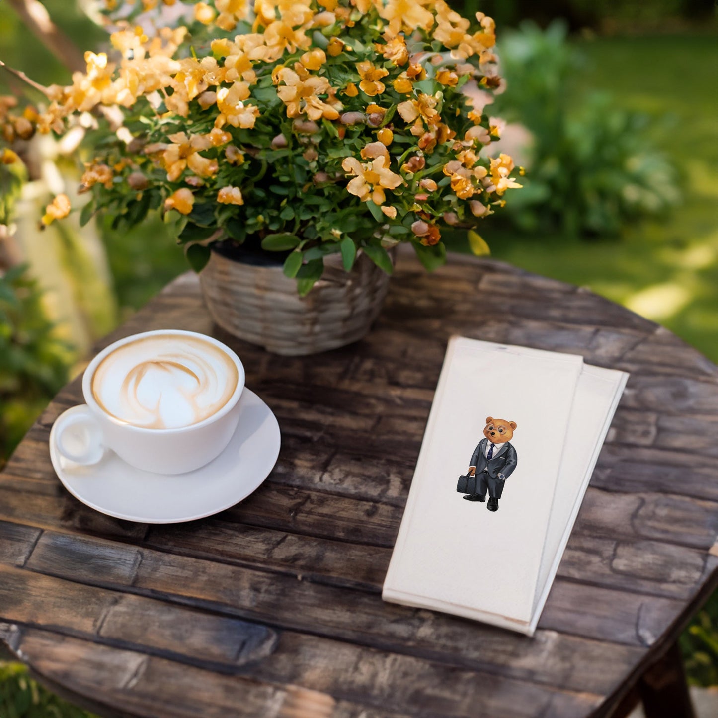 CEO Ayıcık Baskılı Kağıt Peçete 33x33 cm Solventsiz, Çift Katlı, İpeksi Dokulu – Kidzia