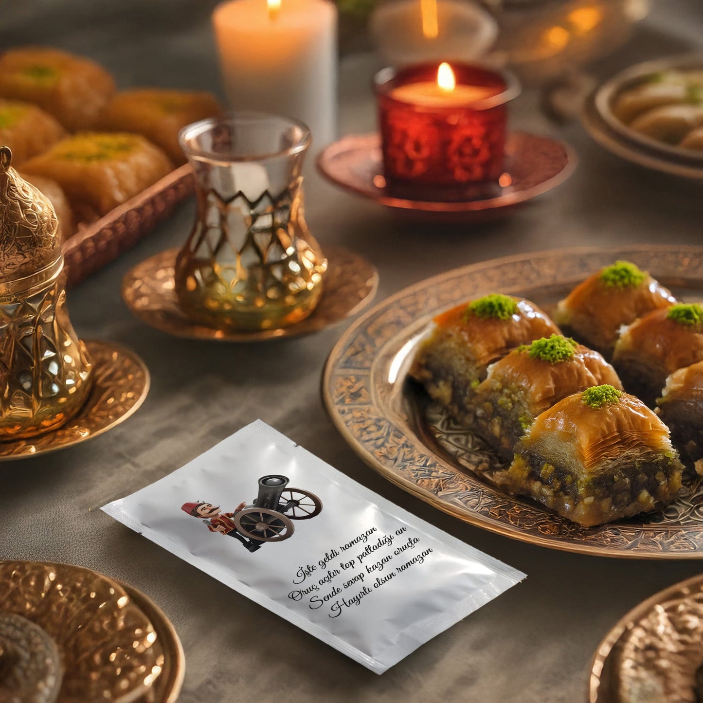 Kişiye Özel Baskılı Ramazan Islak Mendil - Hızlı Üretim & Teslimat