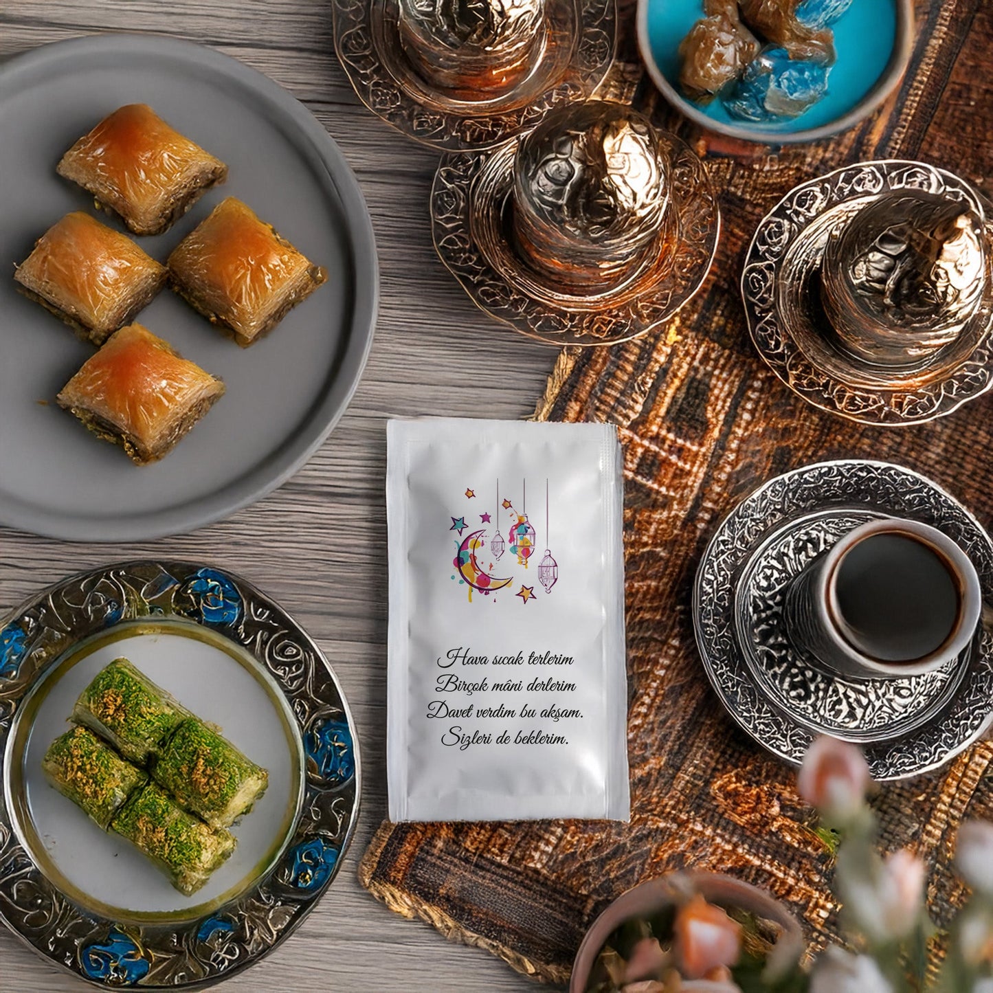 Kişiye Özel Baskılı Ramazan Islak Mendil - Hızlı Üretim & Teslimat