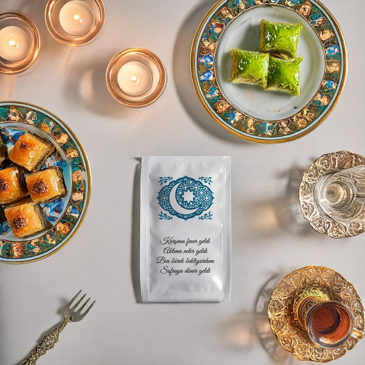 Kişiye Özel Baskılı Ramazan Islak Mendil - Hızlı Üretim & Teslimat