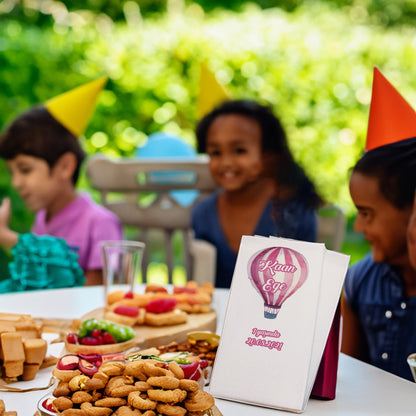 Koyu Pembe Balon Temalı Baskılı Peçeteler - AyDesign.com.tr