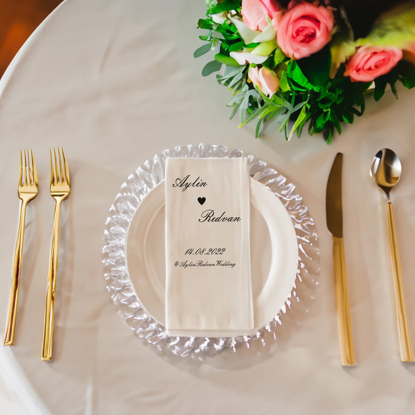 Etiketli İsim Özel Gün Peçetesi