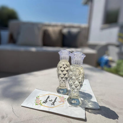 Gül Detaylı Gold Çerçeveli Özel Gün Peçetesi