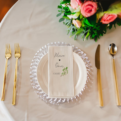 Yasemin Çiçekli Özel Gün Peçetesi