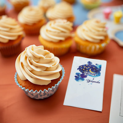 Ay Yıldız Temalı Baskılı Peçeteler - AyDesign.com.tr