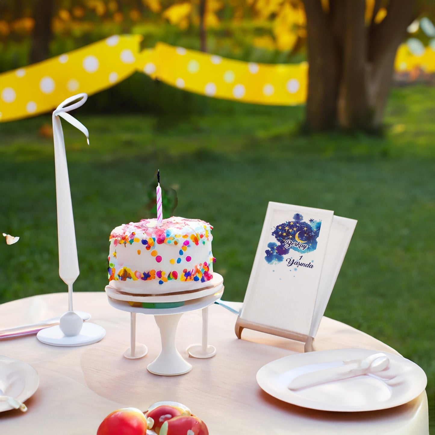 Ay Yıldız Temalı Baskılı Peçeteler - AyDesign.com.tr