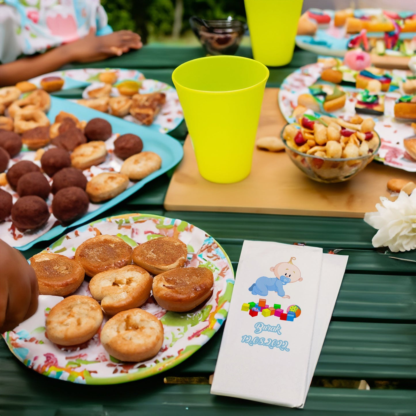 Erkek Bebek Temalı Baskılı Peçeteler - AyDesign.com.tr