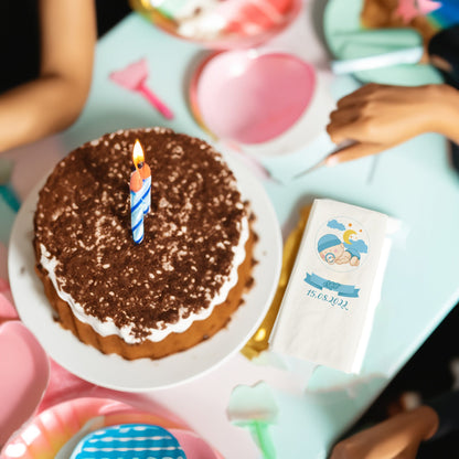 Uyuyan Erkek Bebek Temalı Baskılı Peçeteler - AyDesign.com.tr