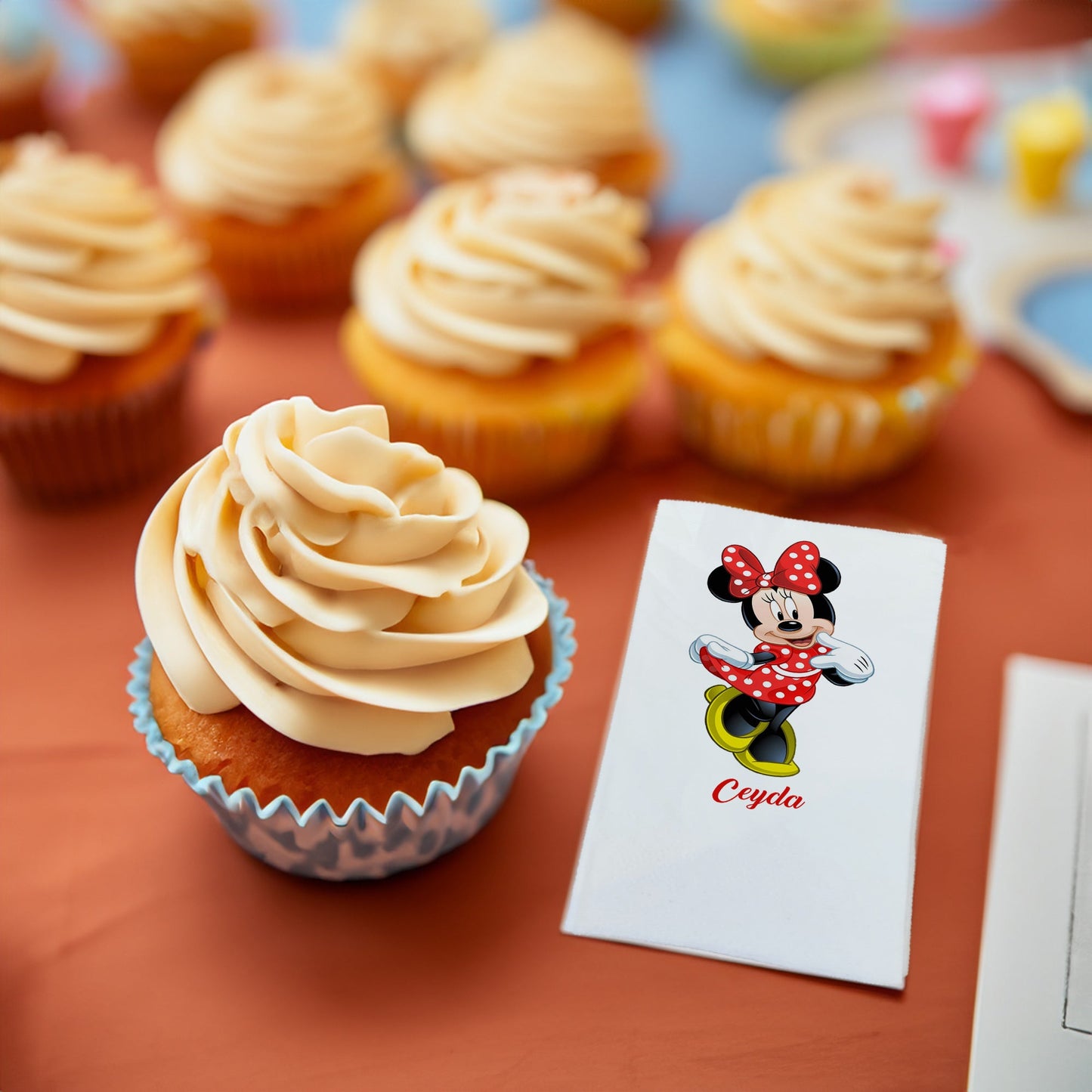 Minnie Mouse Temalı Baskılı Peçeteler - AyDesign.com.tr