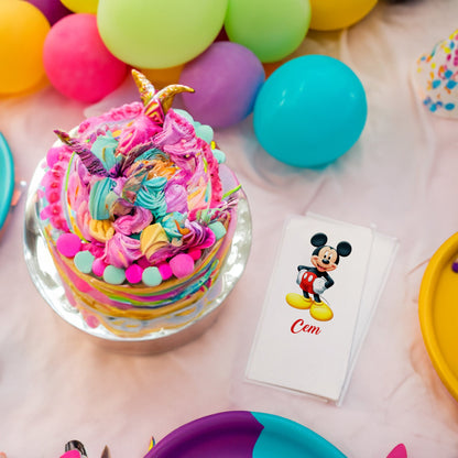 Mickey Mouse Baskılı Peçeteler - AyDesign.com.tr