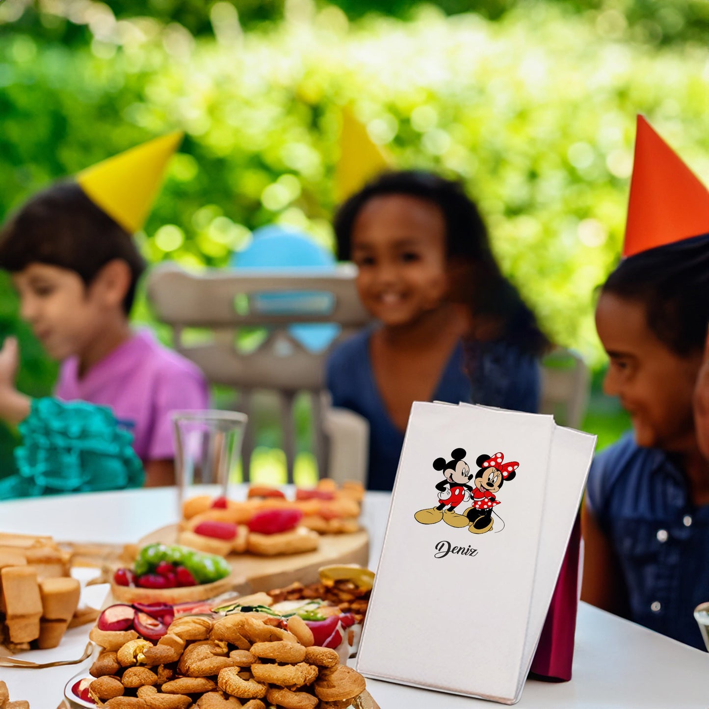 Mickey ve Minnie Mouse Baskılı Peçeteler - AyDesign.com.tr