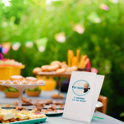 Patron Bebek Temalı Baskılı Peçeteler - AyDesign.com.tr