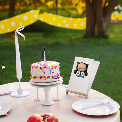 Koltukta Patron Bebek  Baskılı Peçeteler - AyDesign.com