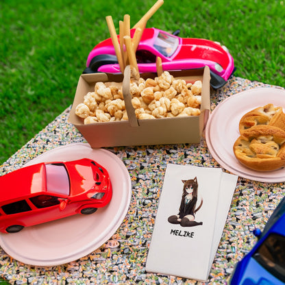 Kedi Kız  Baskılı Peçeteler - AyDesign.com