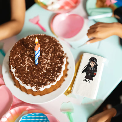 Polis Anime Temalı Baskılı Peçeteler - AyDesign.com