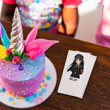 Polis Anime Temalı Baskılı Peçeteler - AyDesign.com