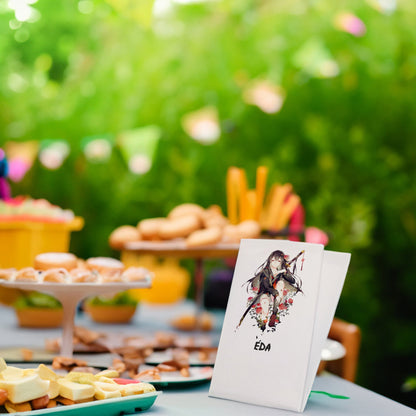 Kılıçlı Anime Kız Temalı Baskılı Peçeteler - AyDesign.com