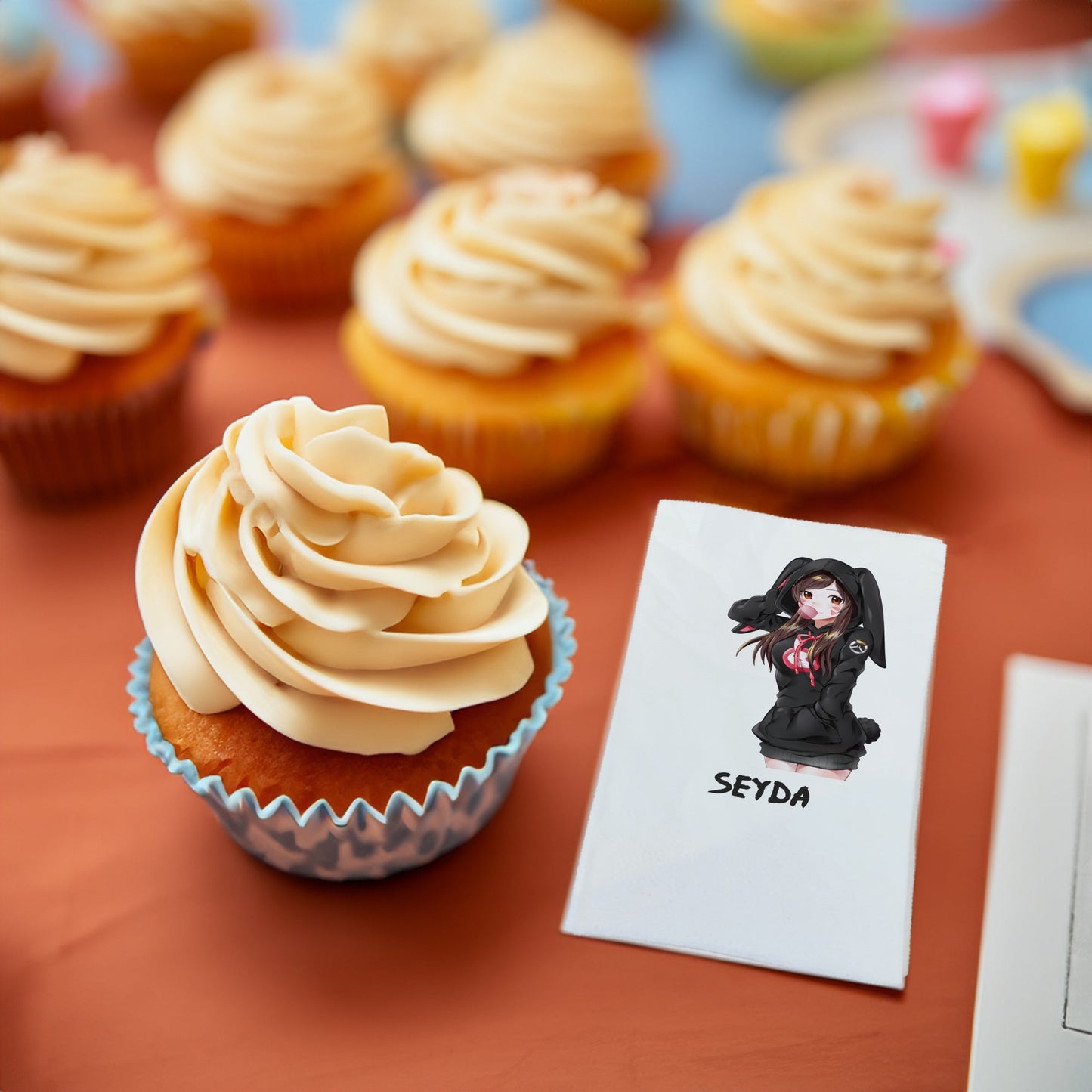 Tavşan Anime Kız Baskılı Peçeteler - AyDesign.com