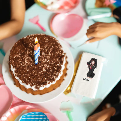 Tavşan Anime Kız Baskılı Peçeteler - AyDesign.com