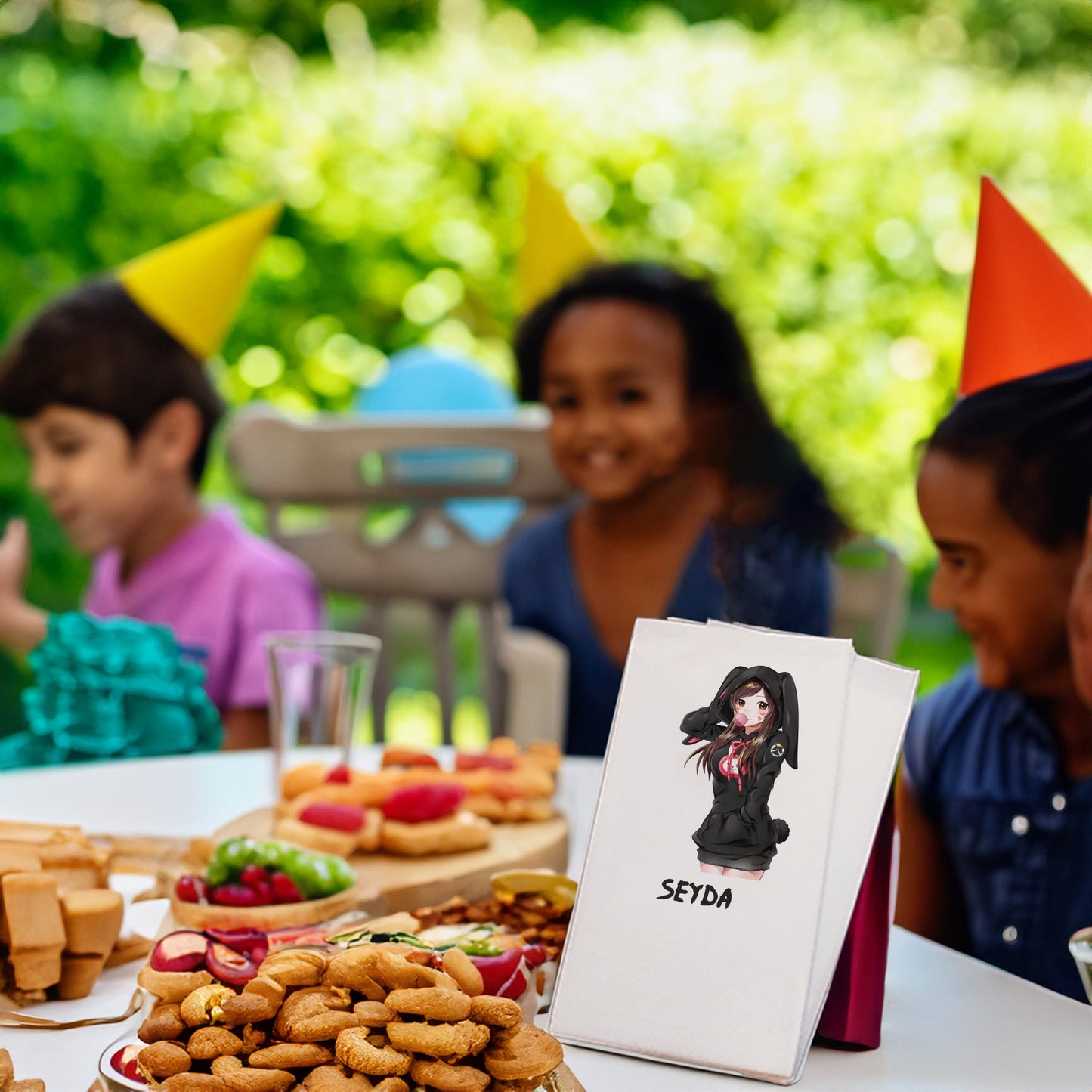 Tavşan Anime Kız Baskılı Peçeteler - AyDesign.com