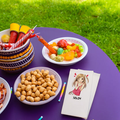 Pembeli Anime Kız Baskılı Peçeteler - AyDesign.com