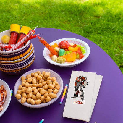 Kırmızı Robot Temalı Baskılı Peçeteler - AyDesign.com