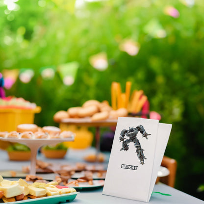 Gri Robot Temalı Baskılı Peçeteler - AyDesign.com