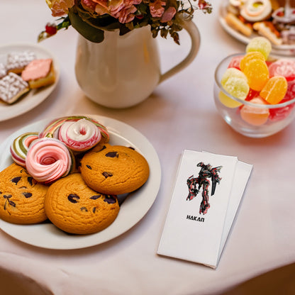 Kırmızı Robot Baskılı Peçeteler - AyDesign.com