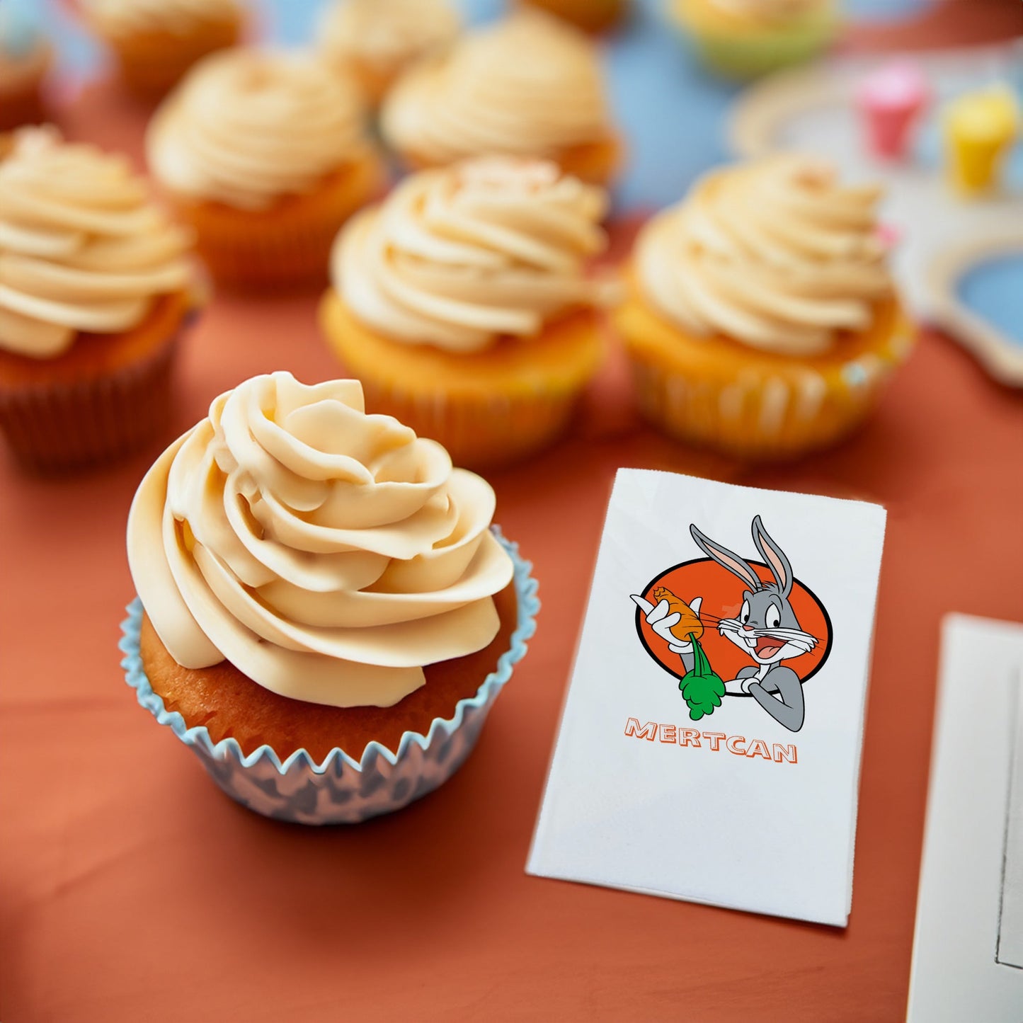 Bugs Bunny Temalı Baskılı Peçeteler - AyDesign.com