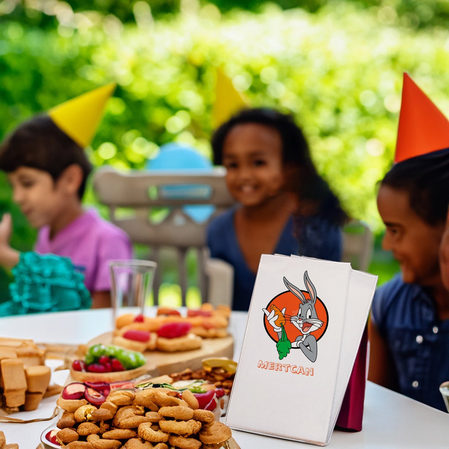 Bugs Bunny Temalı Baskılı Peçeteler - AyDesign.com