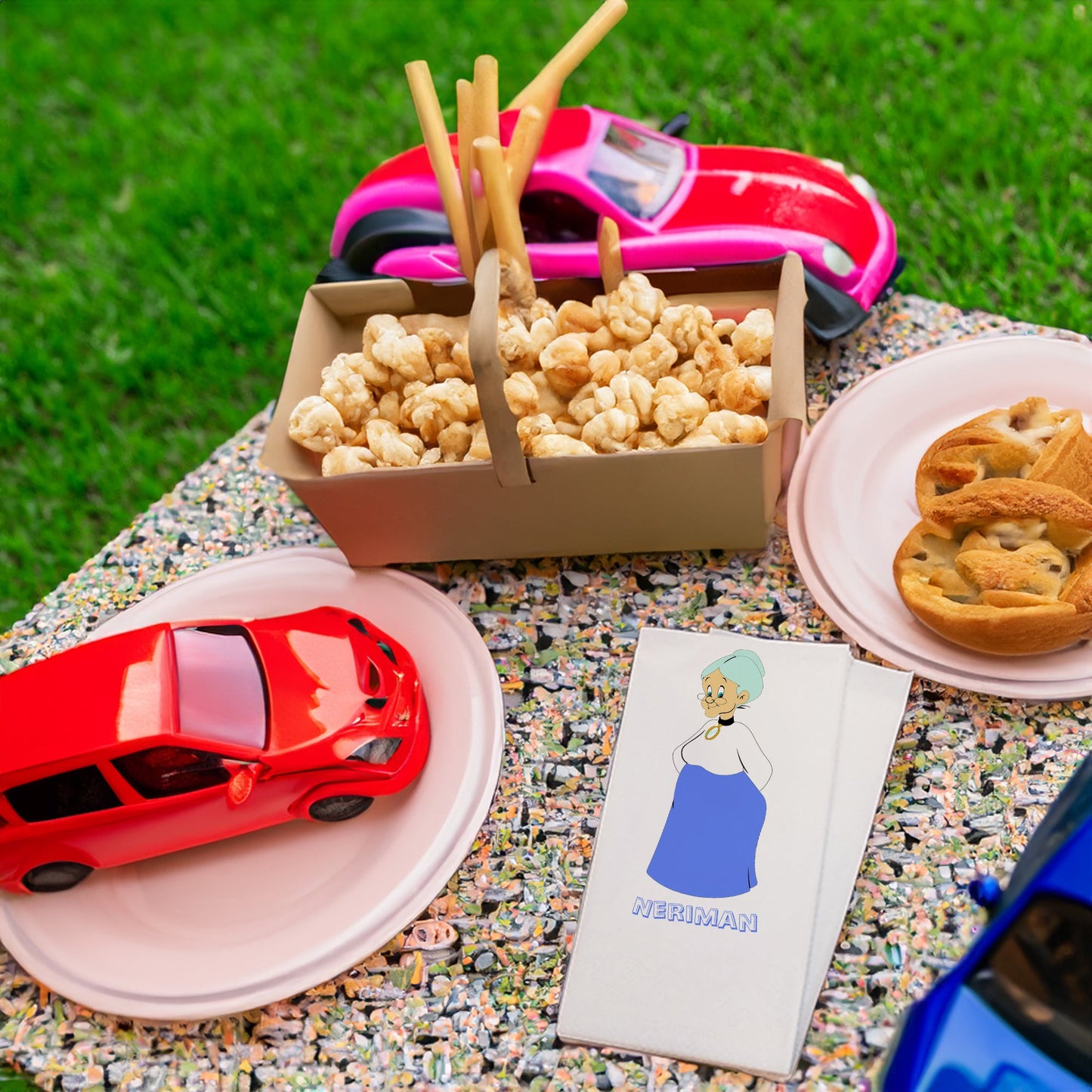 Büyükanne Baskılı Peçeteler - AyDesign.com