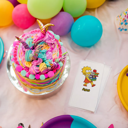 Lisa Simpson Temalı Baskılı Peçeteler - AyDesign.com