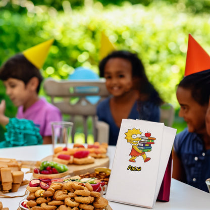 Lisa Simpson Temalı Baskılı Peçeteler - AyDesign.com