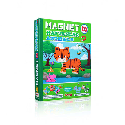 Bemi Magnet IQ Hayvanlar | Manyetik Eğitici Puzzle ve Hayvan Oyunu