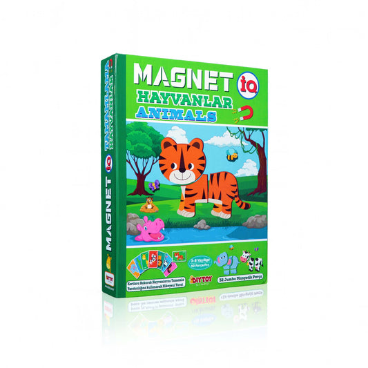 Bemi Magnet IQ Hayvanlar | Manyetik Eğitici Puzzle ve Hayvan Oyunu