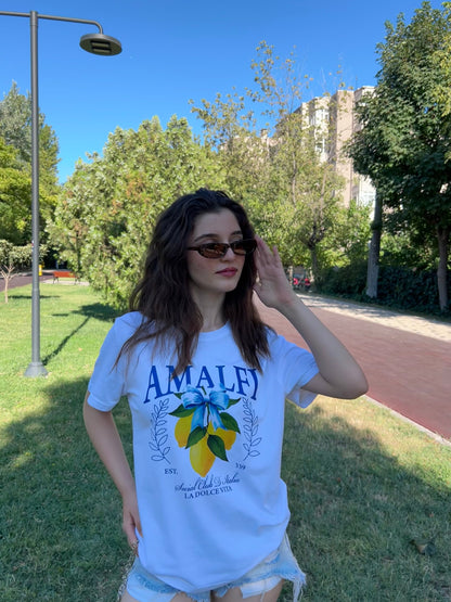 Limon Lemon Amalfi   Baskılı Pinterest Tişört