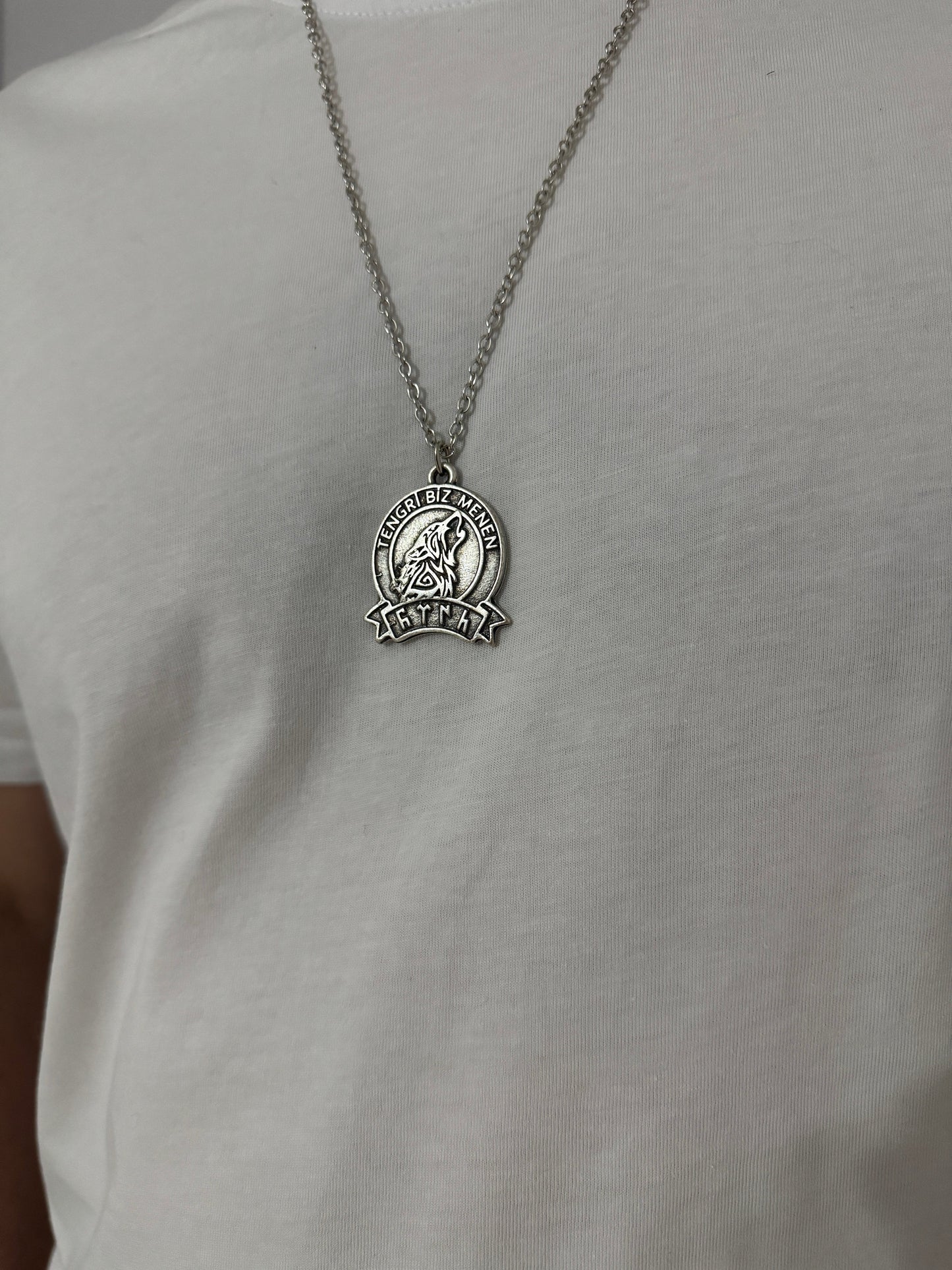 Türk Bozkurt Unisex Zincir Kolye