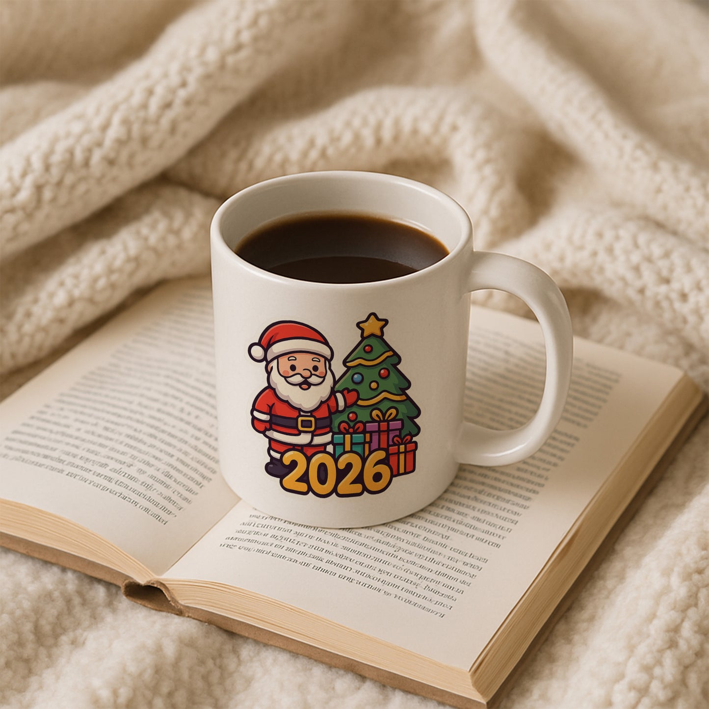 2026 Noel Baba Temalı Hediyelik Baskılı Kupa