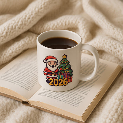 2026 Noel Baba Temalı Hediyelik Baskılı Kupa