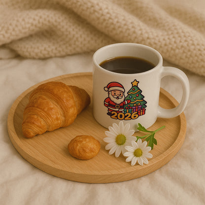 2026 Noel Baba Temalı Hediyelik Baskılı Kupa